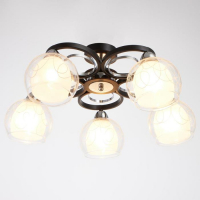 Люстра 6591183/5 E27 40Вт черный-хром 56х56х24 см BayerLux