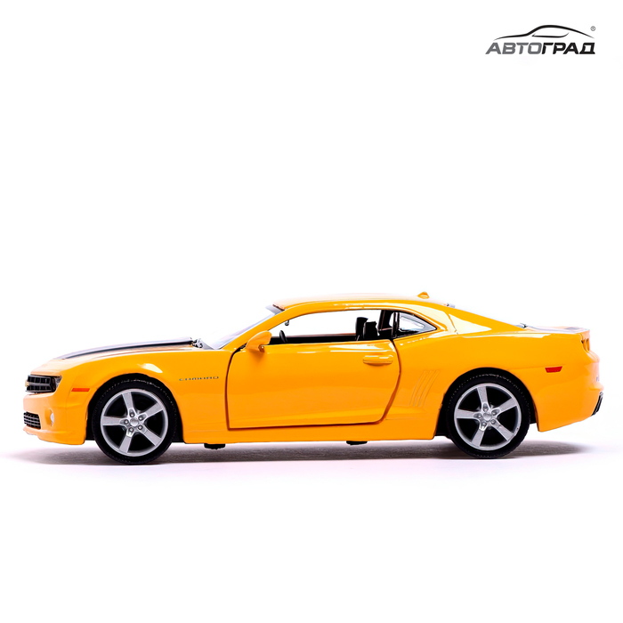 Машина металлическая CHEVROLET CAMARO, 1:32, открываются двери, инерция, цвет жёлтый Машина металлическая CHEVROLET CAMARO, 1:32, открываются двери, инерция, цвет жёлтый