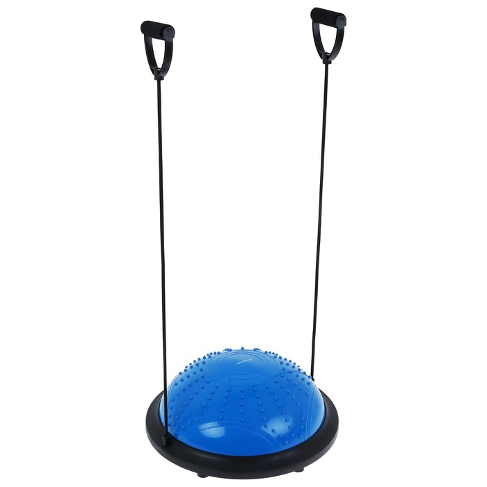 Полусфера BOSU гимнастическая ONLYTOP, массажная, с насосом, 46х20 см, цвет синий Полусфера BOSU гимнастическая ONLYTOP, массажная, с насосом, 46х20 см, цвет синий