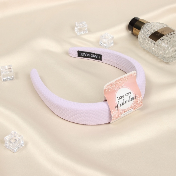 Ободок для волос Ободок для волос "Жаннет" стиль орнамент, 3 см, розовый