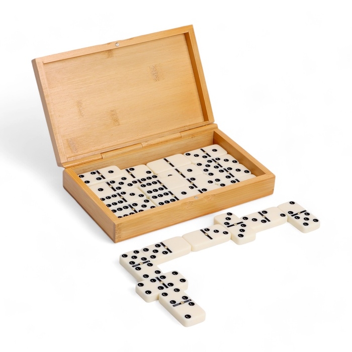 Домино, 28 шт, костяшка 5 х 2.5 см, 12 х 20 см Домино, 28 шт, костяшка 5 х 2.5 см, 12 х 20 см