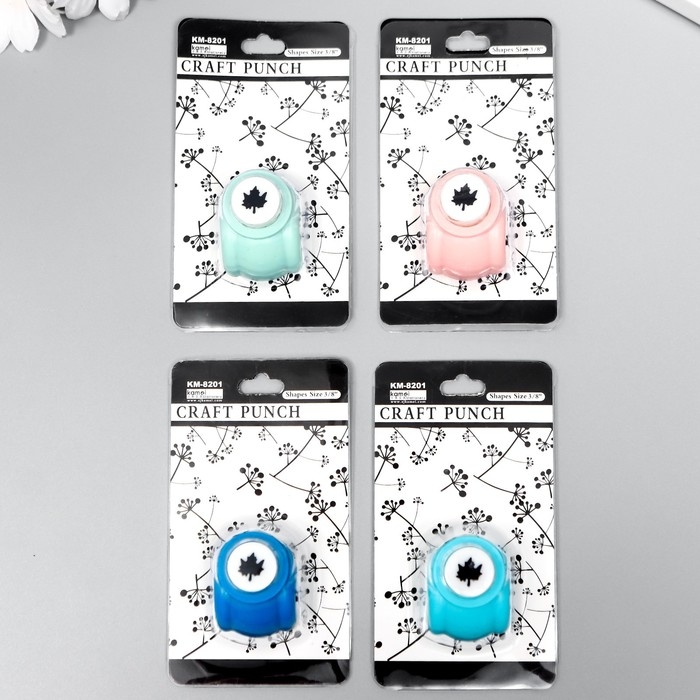 Дырокол фигурный Дырокол фигурный "Кленовый лист" d=1 см 3х2,5х3 см МИКС