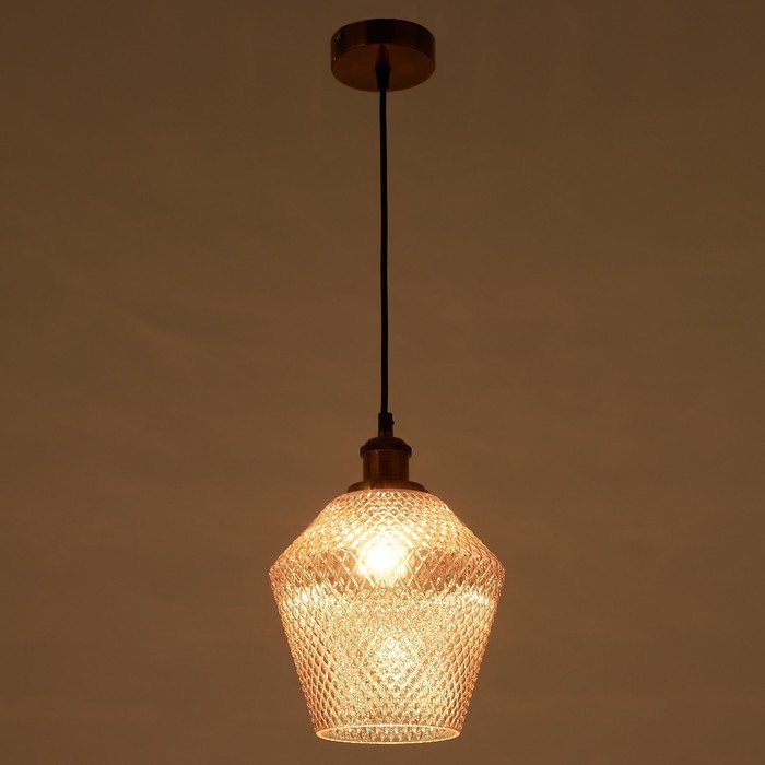 Светильник BayerLux 1387/1 E27 40Вт черный-бронза 21х21х27-127см