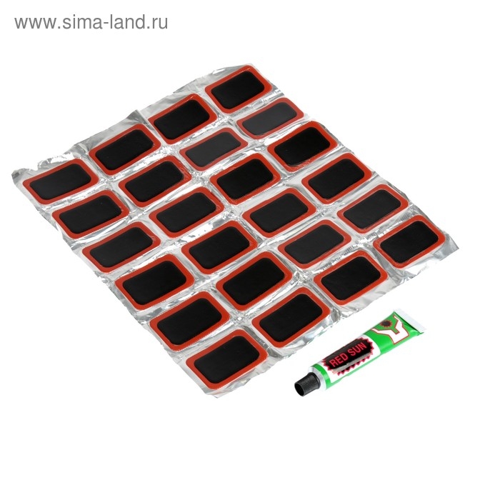 Резиновые заплатки для ремонта шин, набор 24 шт Резиновые заплатки для ремонта шин, набор 24 шт