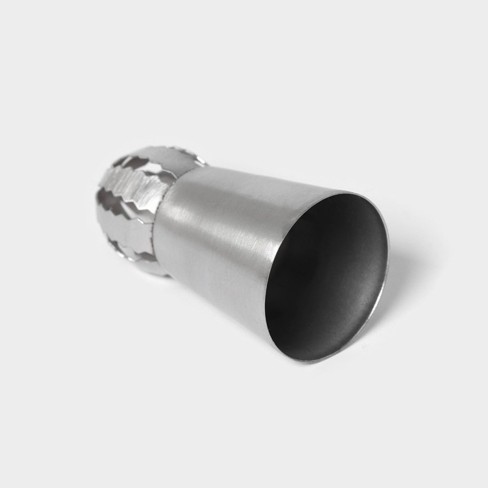 Насадка кондитерская «Сфера.Волна с цветком», d=3 см, выход 2,3 см, нержавеющая сталь Насадка кондитерская «Сфера.Волна с цветком», d=3 см, выход 2,3 см, нержавеющая сталь