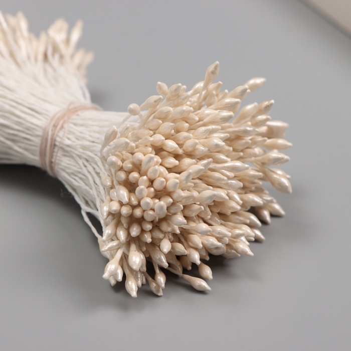 Тычинки для искусственных цветов глянец "Рисинки" рисовый набор 360 шт длина 6 см