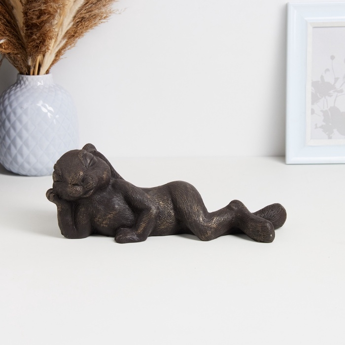 Фигура Фигура "Заяц лежит" бронза, 24х8х8см