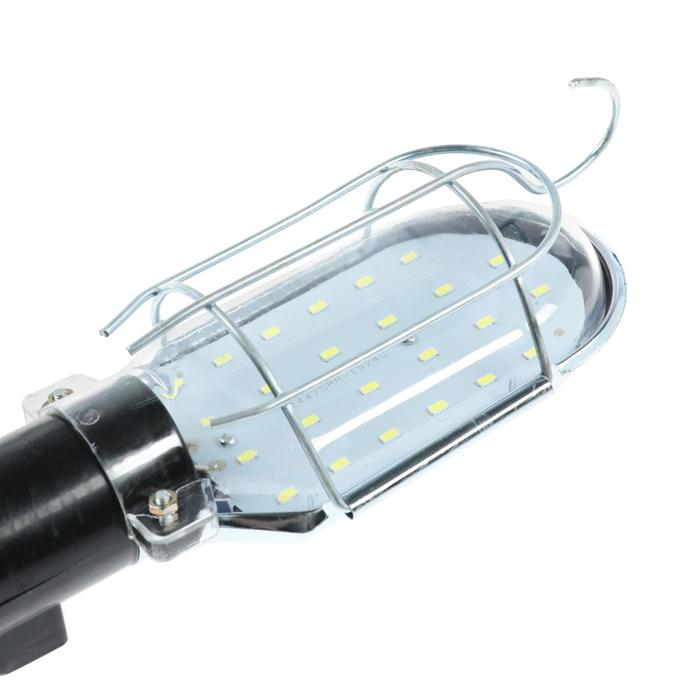 Светильник переносной светодиодный Luazon Lighting с выключателем, 10Вт, 24LED, 10 м, черный Светильник переносной светодиодный Luazon Lighting с выключателем, 10Вт, 24LED, 10 м, черный
