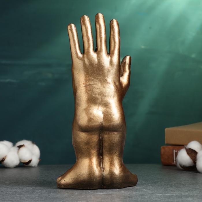Фигура Фигура "Рукожоп" бронзовый, 24см