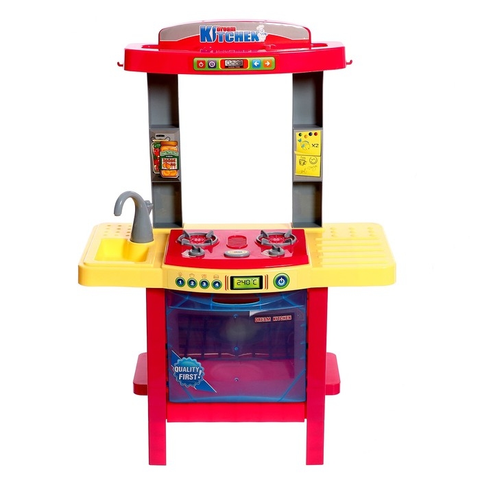 Игровой набор «Кухня мечты» с посудой и продуктами, свет, звук, работает от батареек Игровой набор «Кухня мечты» с посудой и продуктами, свет, звук, работает от батареек