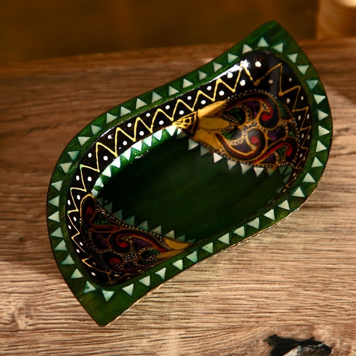 Блюдо Блюдо "Ломбок стайл" дерево 15х10х5 см