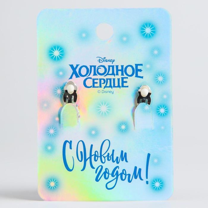 Новый год. Клипсы детские новогодние  Новый год. Клипсы детские новогодние "Сердечки", бижутерия