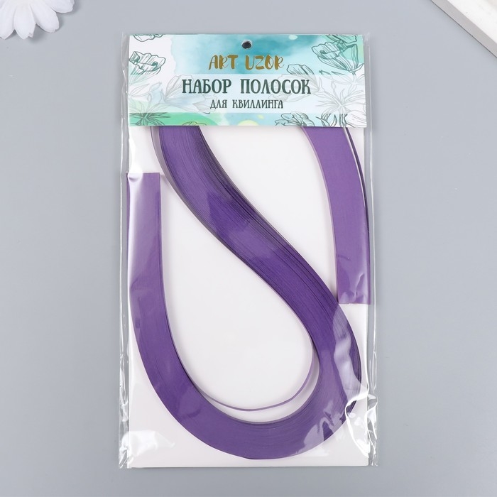 Полоски для квиллинга 120 полосок плотность 120 гр Полоски для квиллинга 120 полосок плотность 120 гр "Фиолетовые" ширина 0,5 см длина 53 см