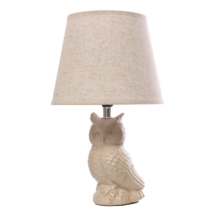 Настольная лампа Настольная лампа "Филин" Е14 40Вт бежевый 20х20х33см