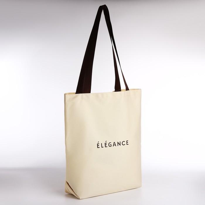 Шопер ELEGANCE, 40х12х38, цвет бежевый Шопер ELEGANCE, 40х12х38, цвет бежевый