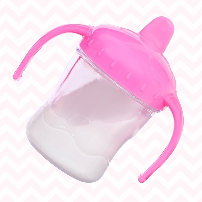 Набор аксессуары для пупса: бутылочка, погремушка Набор аксессуары для пупса: бутылочка, погремушка