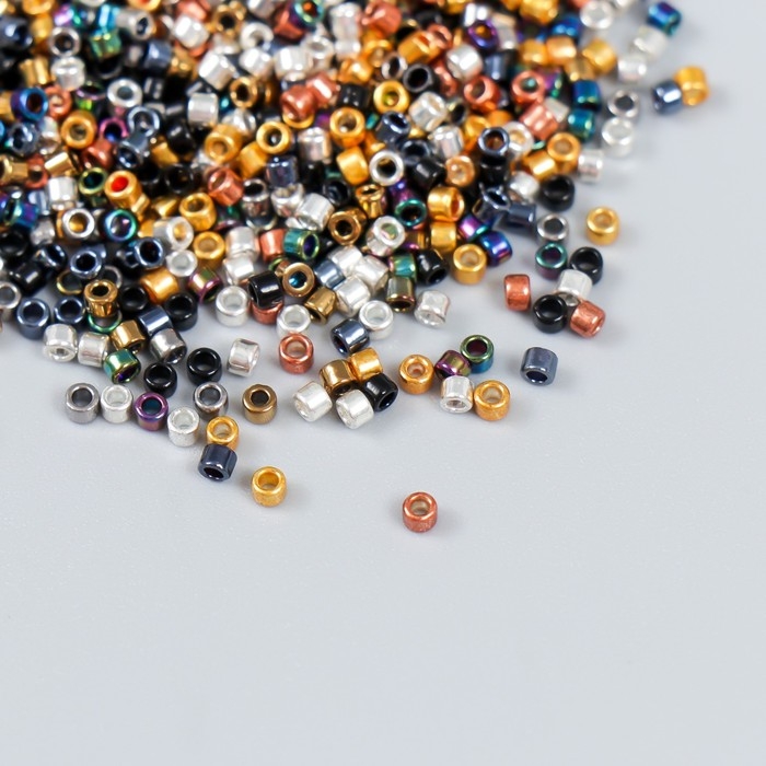 Бисер стекло 12/0 Бисер стекло 12/0 "Перламутр. Металлик ассорти" 10 гр