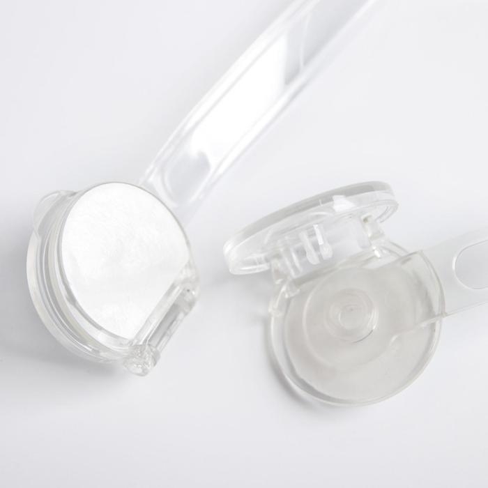 Набор блокираторов для дверей и ящиков, гибкий, силиконовый, 2 шт., цвет прозрачный, Крошка Я