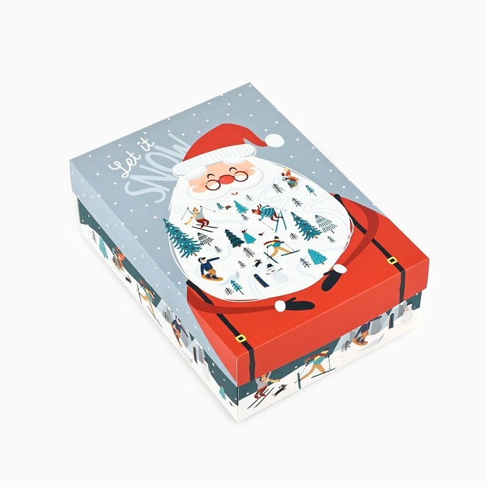 Коробка подарочная новогодняя складная «Новогодние истории», 21 х 15 х 7 см, Новый год Коробка подарочная новогодняя складная «Новогодние истории», 21 х 15 х 7 см, Новый год