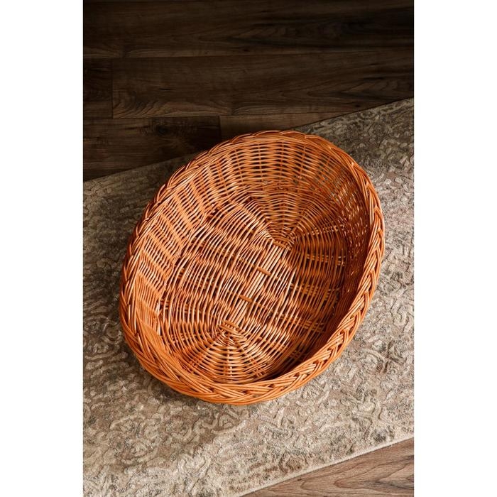 Лежанка для собак и кошек из лозы, 64х48х11 см Лежанка для собак и кошек из лозы, 64х48х11 см