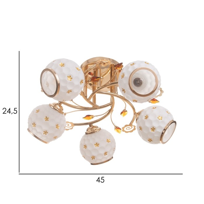 Люстра Люстра "Бэлл" 5х40Вт Е27 Золото МОДЕЛЬ: 2612356