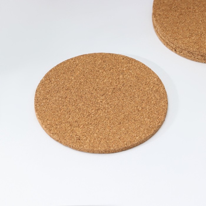 Набор подставок под горячее Доляна, 4 шт, d=10 см Набор подставок под горячее Доляна, 4 шт, d=10 см