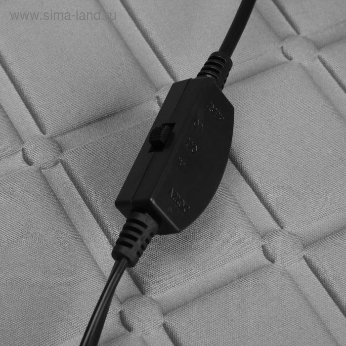 Накидка с подогревом TORSO, 12 В, регулятор, 95×50 см, провод 130 см, серый Накидка с подогревом TORSO, 12 В, регулятор, 95×50 см, провод 130 см, серый