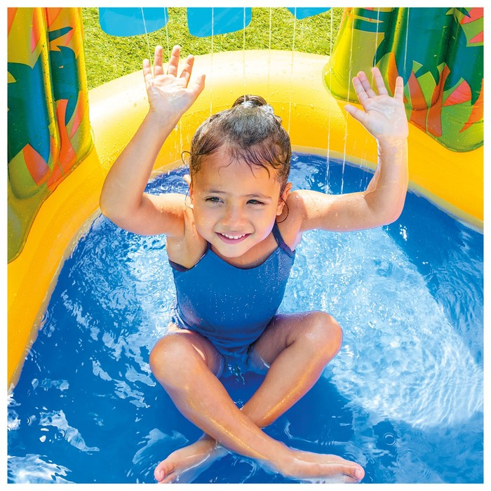 Игровой центр «Динозавр», с распылителем, 249 х 191 х 109 см, от 2 лет, 57444NP INTEX Игровой центр «Динозавр», с распылителем, 249 х 191 х 109 см, от 2 лет, 57444NP INTEX