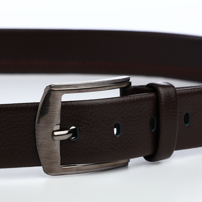 Ремень мужской «Великан», ширина 3,5 см, винт, пряжка металл, цвет коричневый Ремень мужской «Великан», ширина 3,5 см, винт, пряжка металл, цвет коричневый