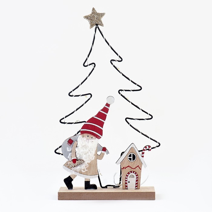 Декор с подсветкой «Ёлка» 20 × 6 × 20,5 см