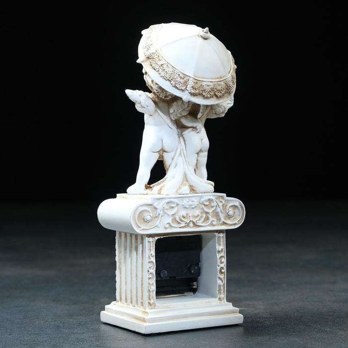 Часы настольные интерьерные каминные Часы настольные интерьерные каминные "Ангелы под зонтом", h-26 см 3940748