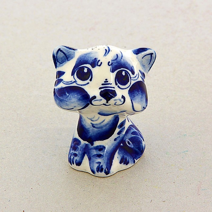 Сувенир «Кот Гав», 6 см, гжель Сувенир «Кот Гав», 6 см, гжель