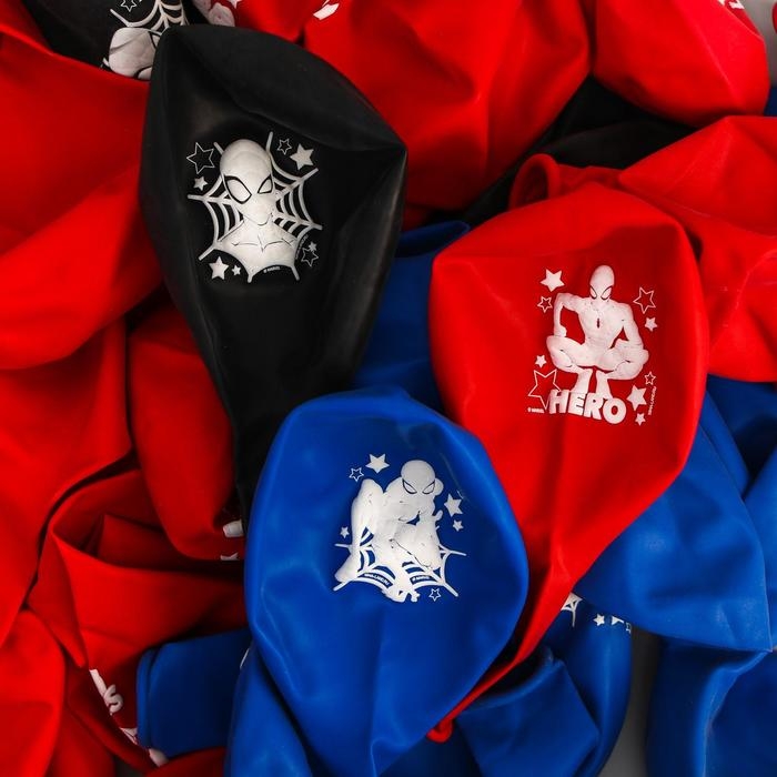 Шар воздушный Шар воздушный "Super hero!" 12 дюйм, латексный, 25 штук, Человек-паук