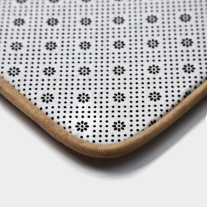 Коврики для ванной и туалета Доляна Lightning, 2 шт: 40×50 см, 50×80 см, цвет бежевый