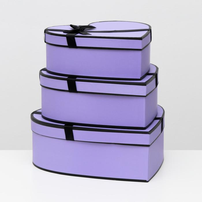 Набор коробок 3 в 1 Набор коробок 3 в 1 "Сердца", 33 x 32 x 11.5 - 26 x 25 x 9.5 см