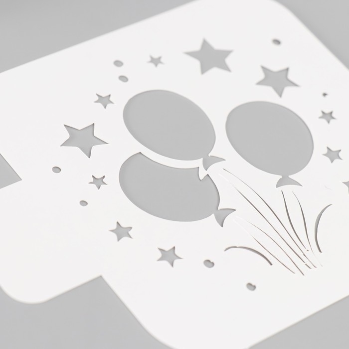 Трафарет Трафарет "Воздушные шарики" 9х9 см