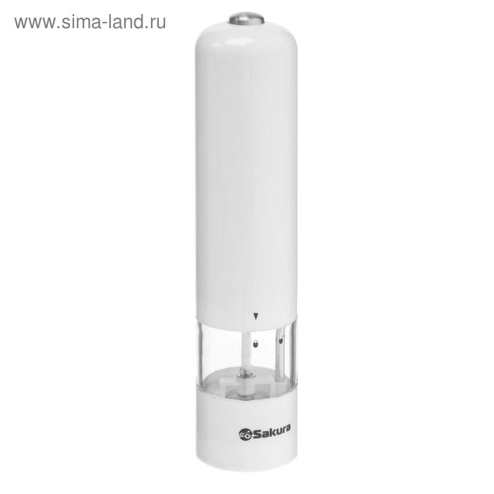 Мельница электрическая Sakura SA-6640W, подсветка, белая Мельница электрическая Sakura SA-6640W, подсветка, белая