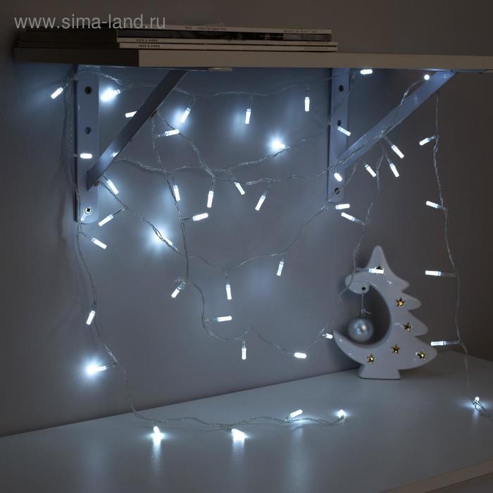 Гирлянда «Нить» 5 м с насадками «Звёздочки», IP20, прозрачная нить, 50 LED, свечение белое, 8 режимов, 220 В Гирлянда «Нить» 5 м с насадками «Звёздочки», IP20, прозрачная нить, 50 LED, свечение белое, 8 режимов, 220 В