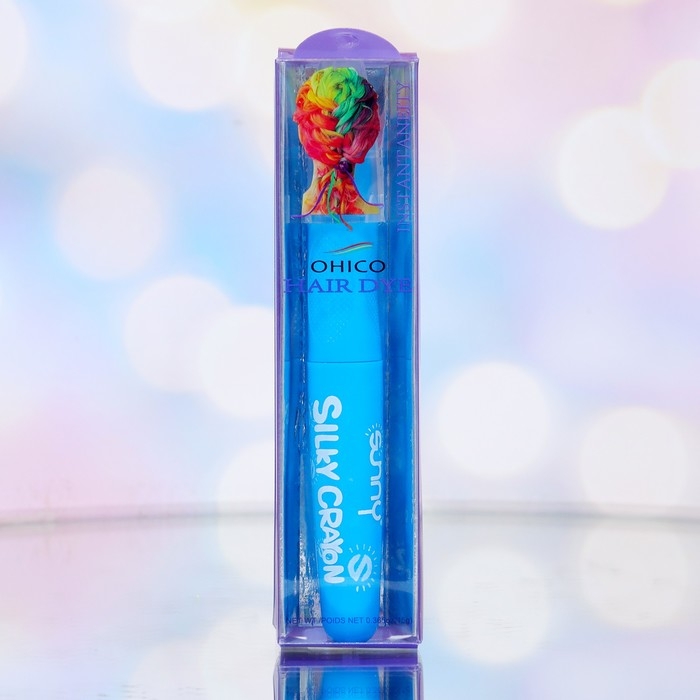 Карандаш-мелок для волос, 1 шт, голубой Карандаш-мелок для волос, 1 шт, голубой