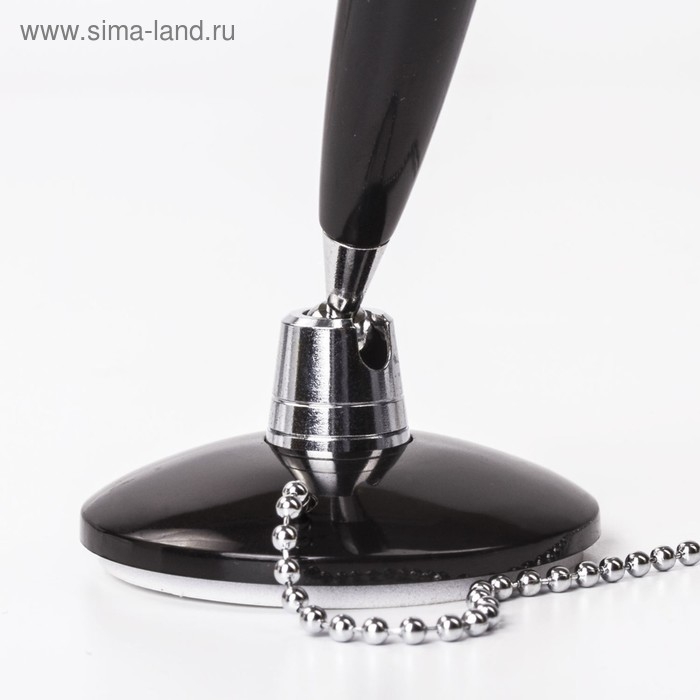 Ручка на подставке  Ручка на подставке "СТЕНД-ПЕН БЛЭК 1", на цепочке, с клейкой основой, чернила синие