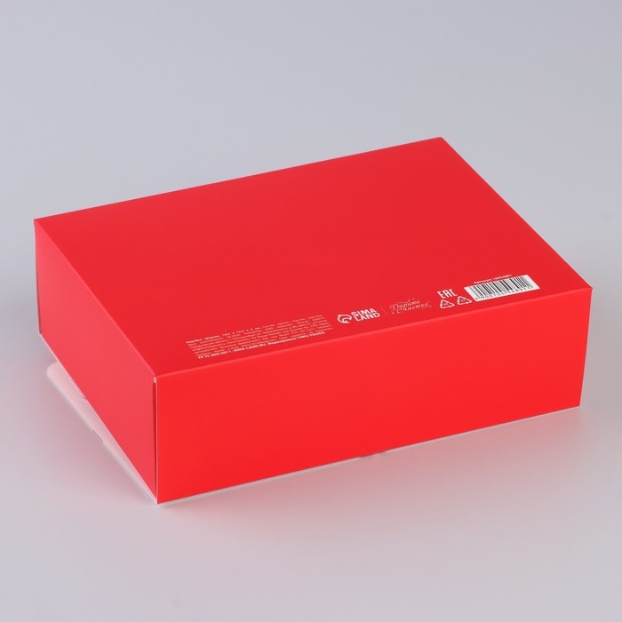 Коробка новогодняя складная «Бант новогодний» 16.5 х 12.5 х 5 см, Новый год Коробка новогодняя складная «Бант новогодний» 16.5 х 12.5 х 5 см, Новый год