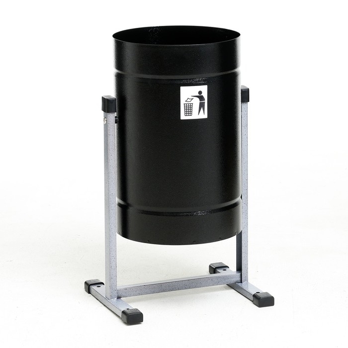 Урна уличная «Уралочка Бюджет» 21 л, 35 х 55 х 26,5 см, черная, бак 0,6 мм Урна уличная «Уралочка Бюджет» 21 л, 35 х 55 х 26,5 см, черная, бак 0,6 мм