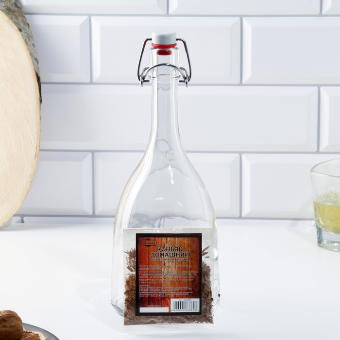 Набор для приготовления домашнего коньяка, бутылка 1 л., набор приправ Набор для приготовления домашнего коньяка, бутылка 1 л., набор приправ