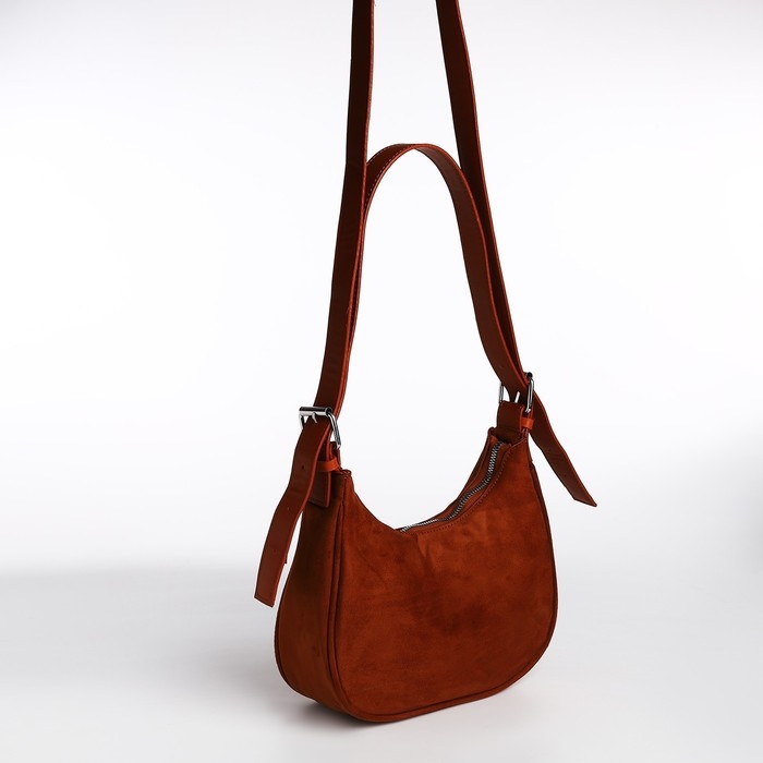 Сумка женская на молнии, цвет коричневый Сумка женская на молнии, цвет коричневый