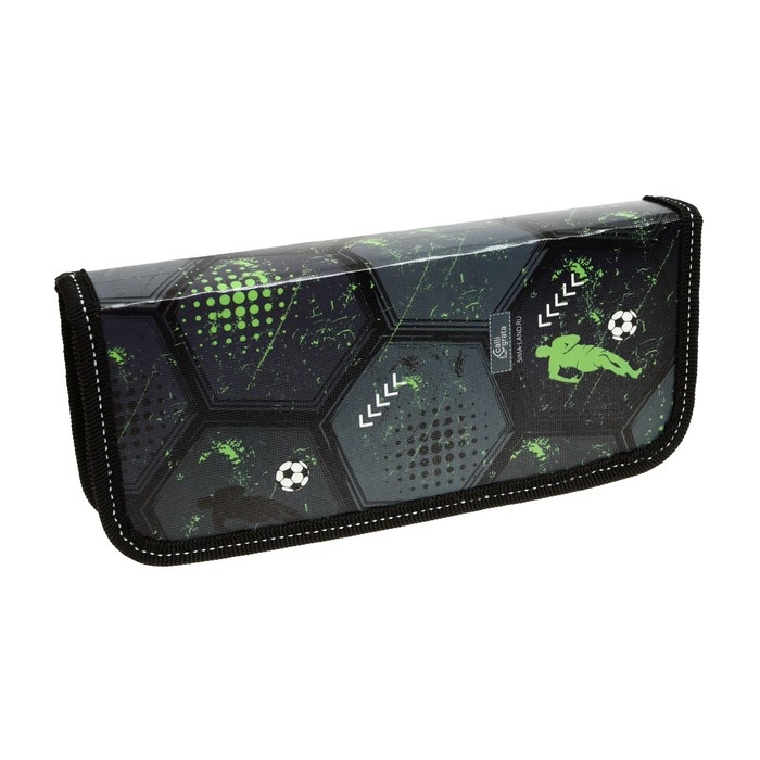 Пенал 1 секция, 90 х 195 х 25 мм, Calligrata Пенал 1 секция, 90 х 195 х 25 мм, Calligrata "Футбол", ламинированный картон