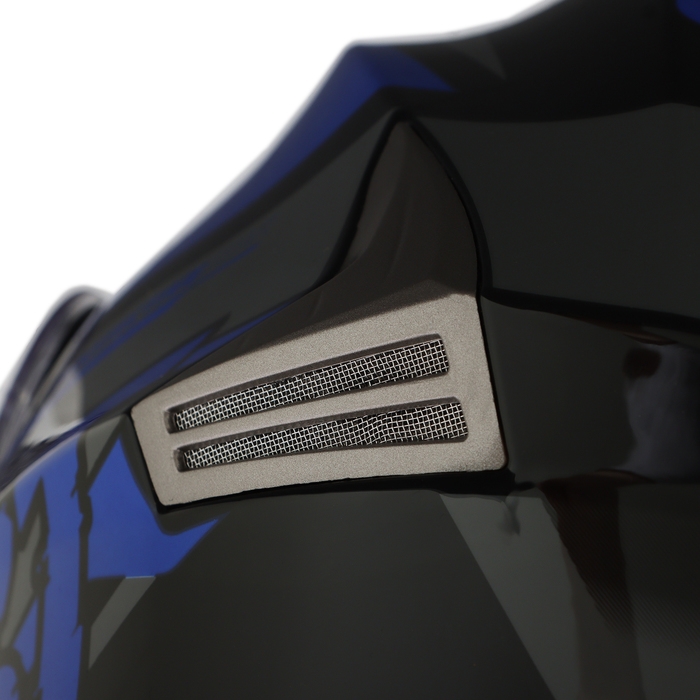 Шлем модуляр с двумя визорами, размер M (57-58), модель - BLD-160E, черно-синий Шлем модуляр с двумя визорами, размер M (57-58), модель - BLD-160E, черно-синий