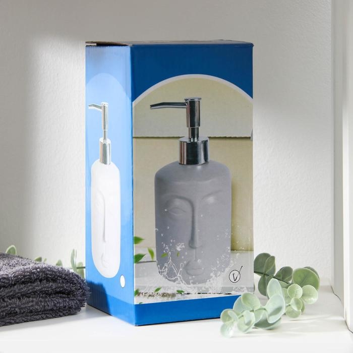 Дозатор для жидкого мыла «Тотем», 330 мл, цвет чёрный Дозатор для жидкого мыла «Тотем», 330 мл, цвет чёрный