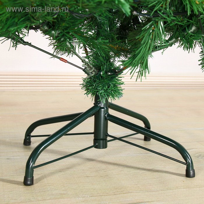 Ёлка фиброоптичесская Ёлка фиброоптичесская "Эксклюзив" цветные огоньки, 210 см d нижнего яруса 100 см 778 веток