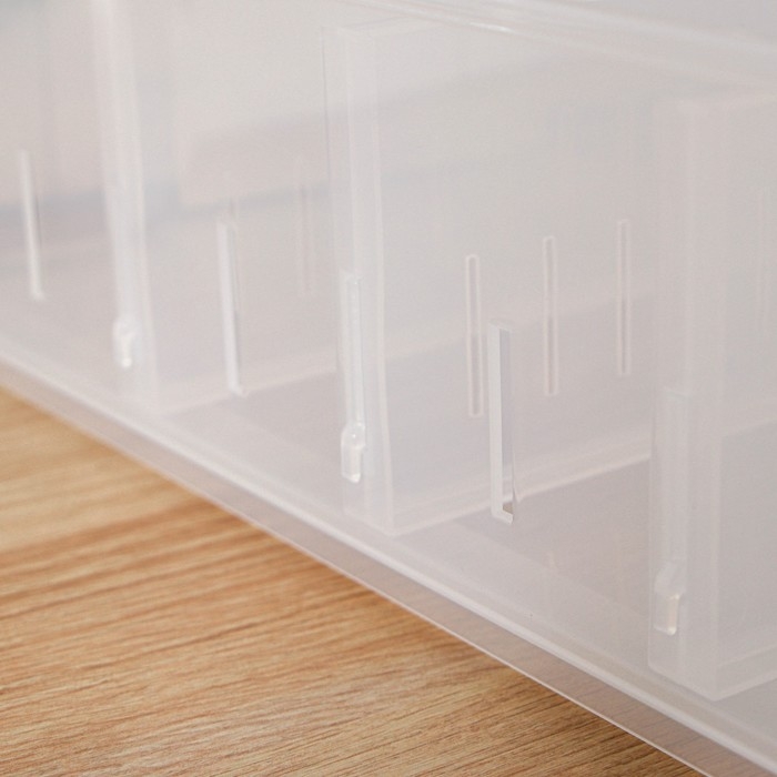 Контейнер для хранения без крышки ROLLY, 11,5 л, 24,2×45×12,9 см, прозрачный