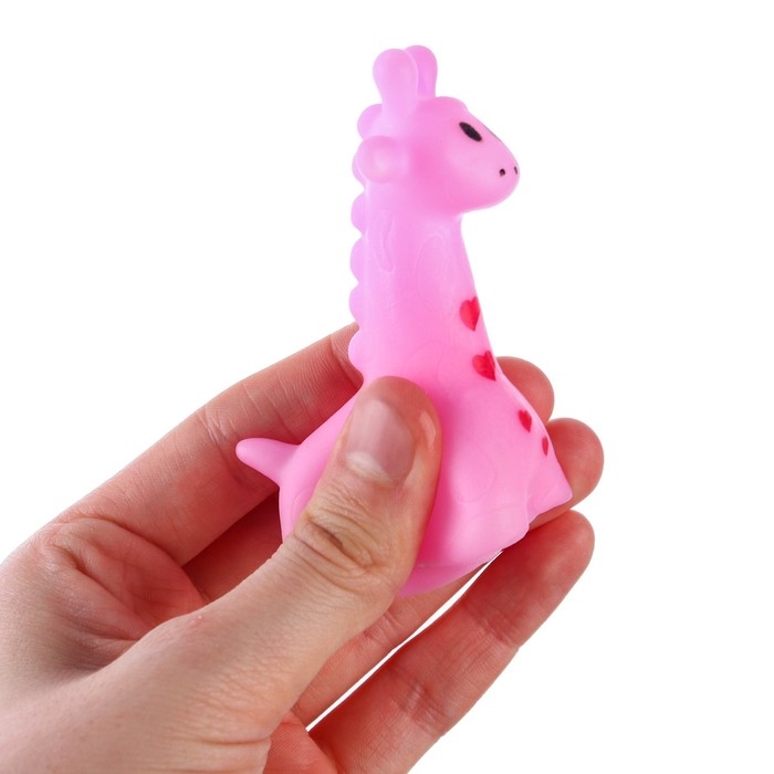 Резиновая игрушка для ванны «Жирафик», 7 см, с пищалкой, цвет МИКС, 1 шт, Крошка Я Резиновая игрушка для ванны «Жирафик», 7 см, с пищалкой, цвет МИКС, 1 шт, Крошка Я